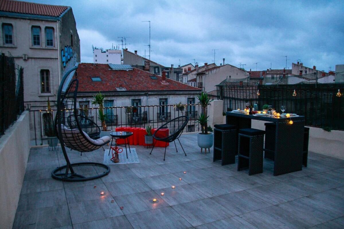 L'Amoureux - Terrasse Et Climatisation Coeur De Ville Montpellier Dış mekan fotoğraf
