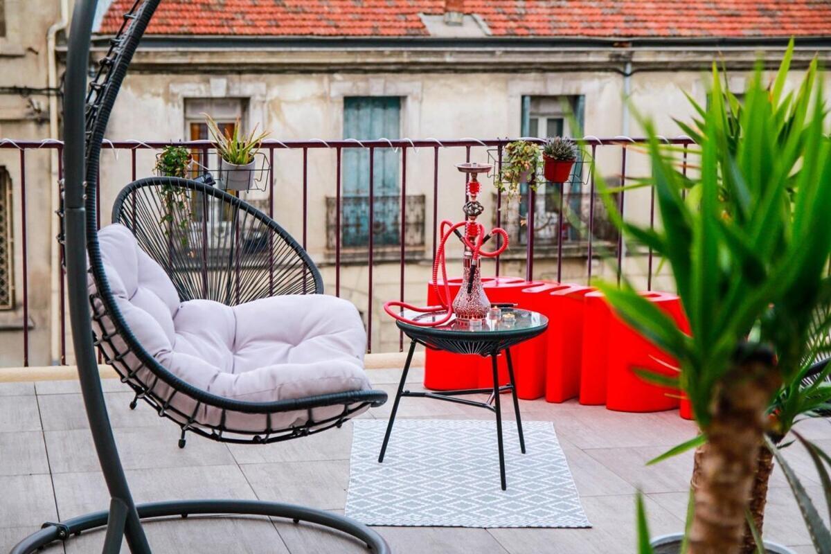 L'Amoureux - Terrasse Et Climatisation Coeur De Ville Montpellier Dış mekan fotoğraf